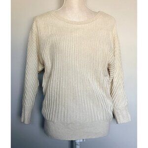 Women's Tan with Gold Specks Charter Club Top
